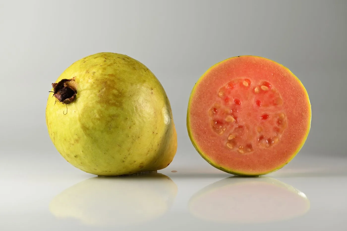 Guava cut for a buyer sample